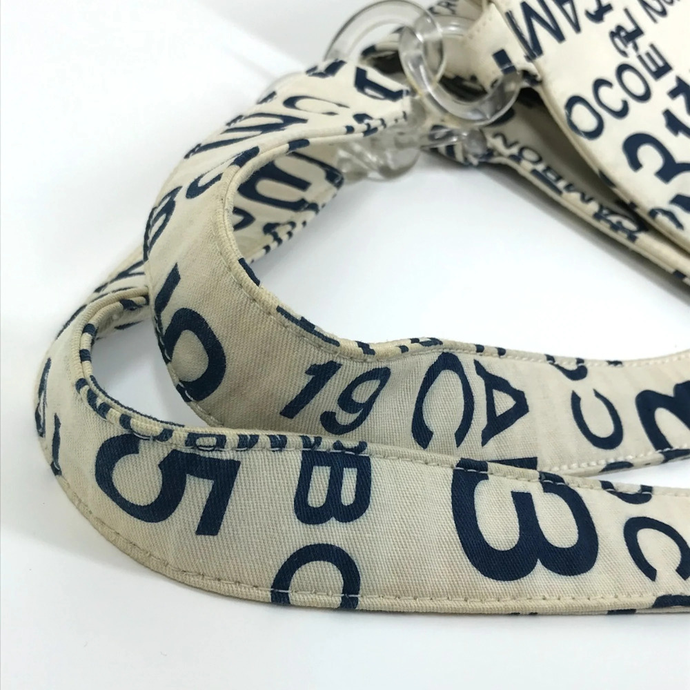 CHANEL White Canvas Logo Shoulder Bag - Picture 7 of 15